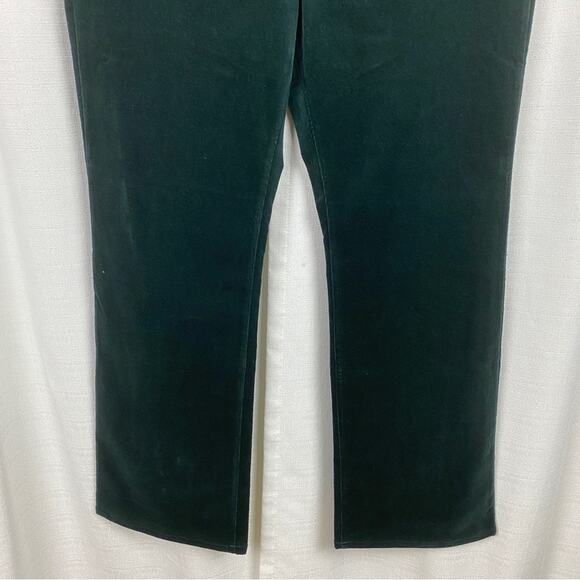 Soft Surroundings Dark Green Corduroy Straight Leg Pull On Pants Sz.L - Picture 4 of 14
